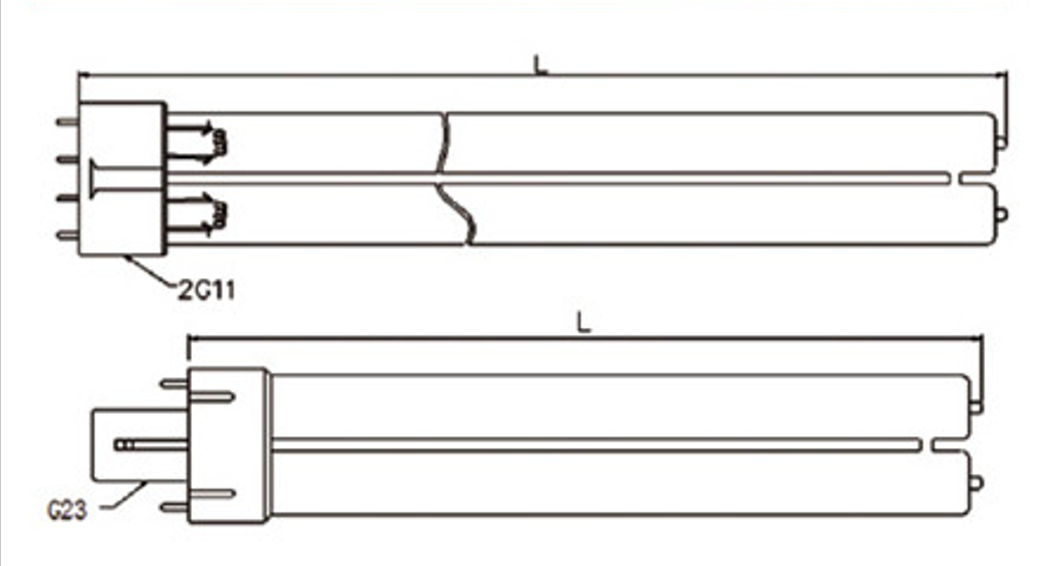 Standard mercury UV curing bulb